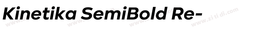 Kinetika SemiBold Re字体转换